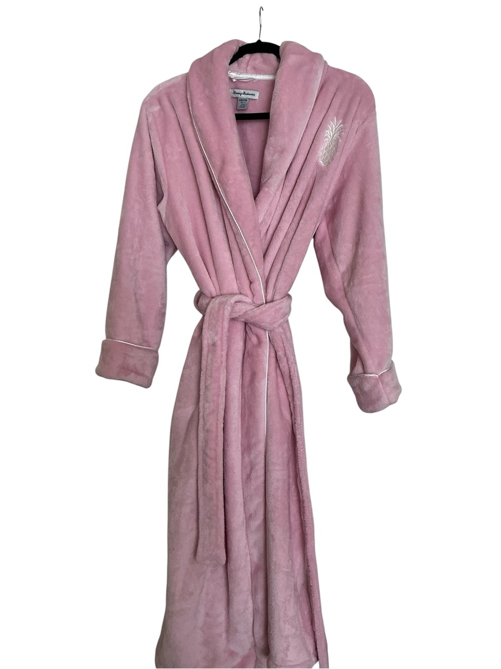 ROBE Plush Pink Shawl-Collar & belted, TOMMY BAHAMA Sz S / M